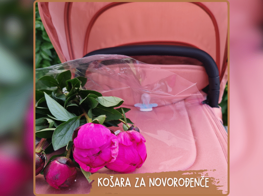 KOŠARA ZA NOVOROĐENČE KOLICA 2U1